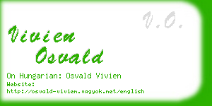 vivien osvald business card